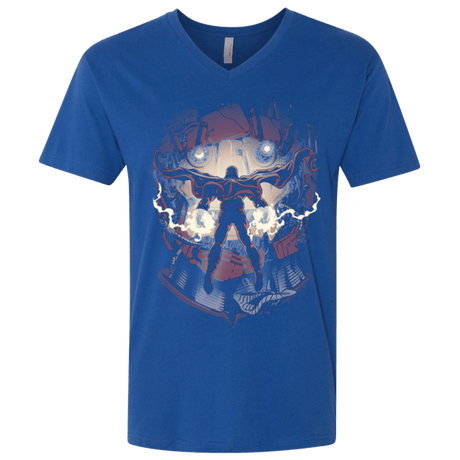 T-Shirts Royal / X-Small Magnetic Confrontation Men's Premium V-Neck