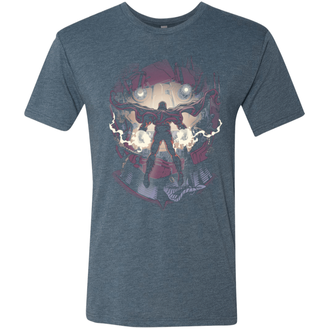 T-Shirts Indigo / Small Magnetic Confrontation Men's Triblend T-Shirt