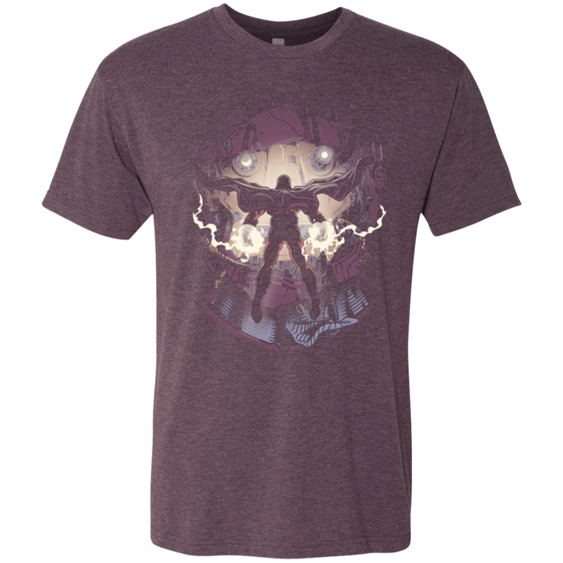 T-Shirts Vintage Purple / Small Magnetic Confrontation Men's Triblend T-Shirt