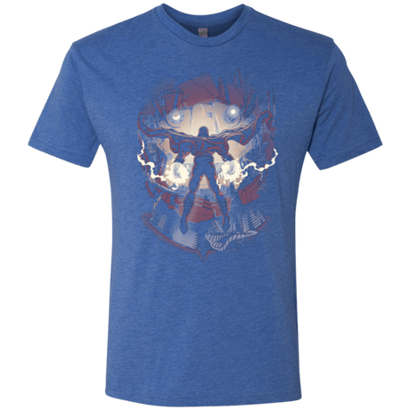 T-Shirts Vintage Royal / Small Magnetic Confrontation Men's Triblend T-Shirt