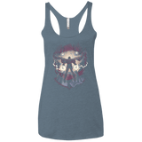 T-Shirts Indigo / X-Small Magnetic Confrontation Women's Triblend Racerback Tank