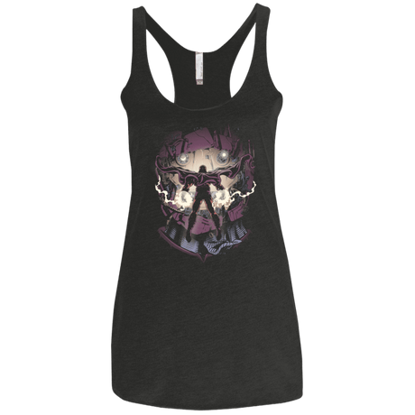 T-Shirts Vintage Black / X-Small Magnetic Confrontation Women's Triblend Racerback Tank
