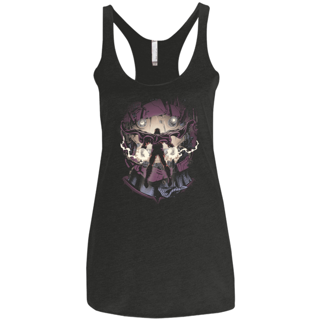 T-Shirts Vintage Black / X-Small Magnetic Confrontation Women's Triblend Racerback Tank