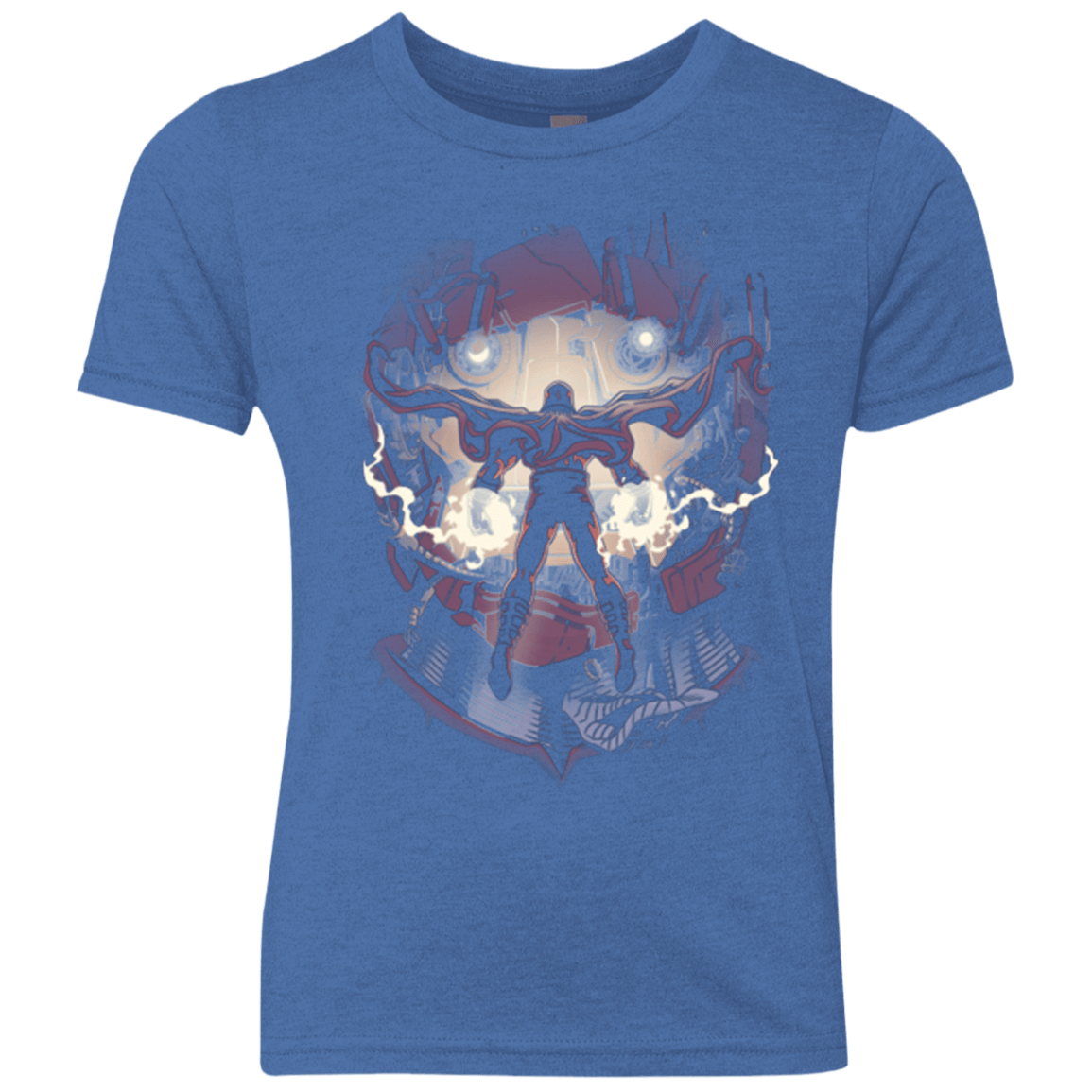T-Shirts Vintage Royal / YXS Magnetic Confrontation Youth Triblend T-Shirt