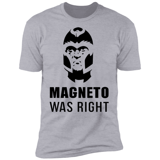 T-Shirts Heather Grey / S Magneto Was Right Men's Premium T-Shirt