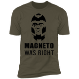 T-Shirts Military Green / S Magneto Was Right Men's Premium T-Shirt