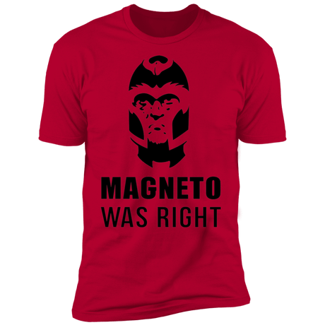 T-Shirts Red / S Magneto Was Right Men's Premium T-Shirt