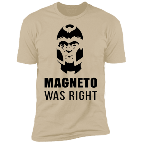 T-Shirts Sand / S Magneto Was Right Men's Premium T-Shirt