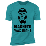 T-Shirts Tahiti Blue / S Magneto Was Right Men's Premium T-Shirt