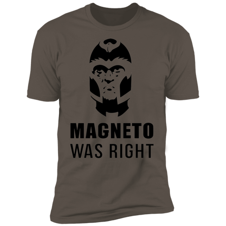 T-Shirts Warm Grey / S Magneto Was Right Men's Premium T-Shirt