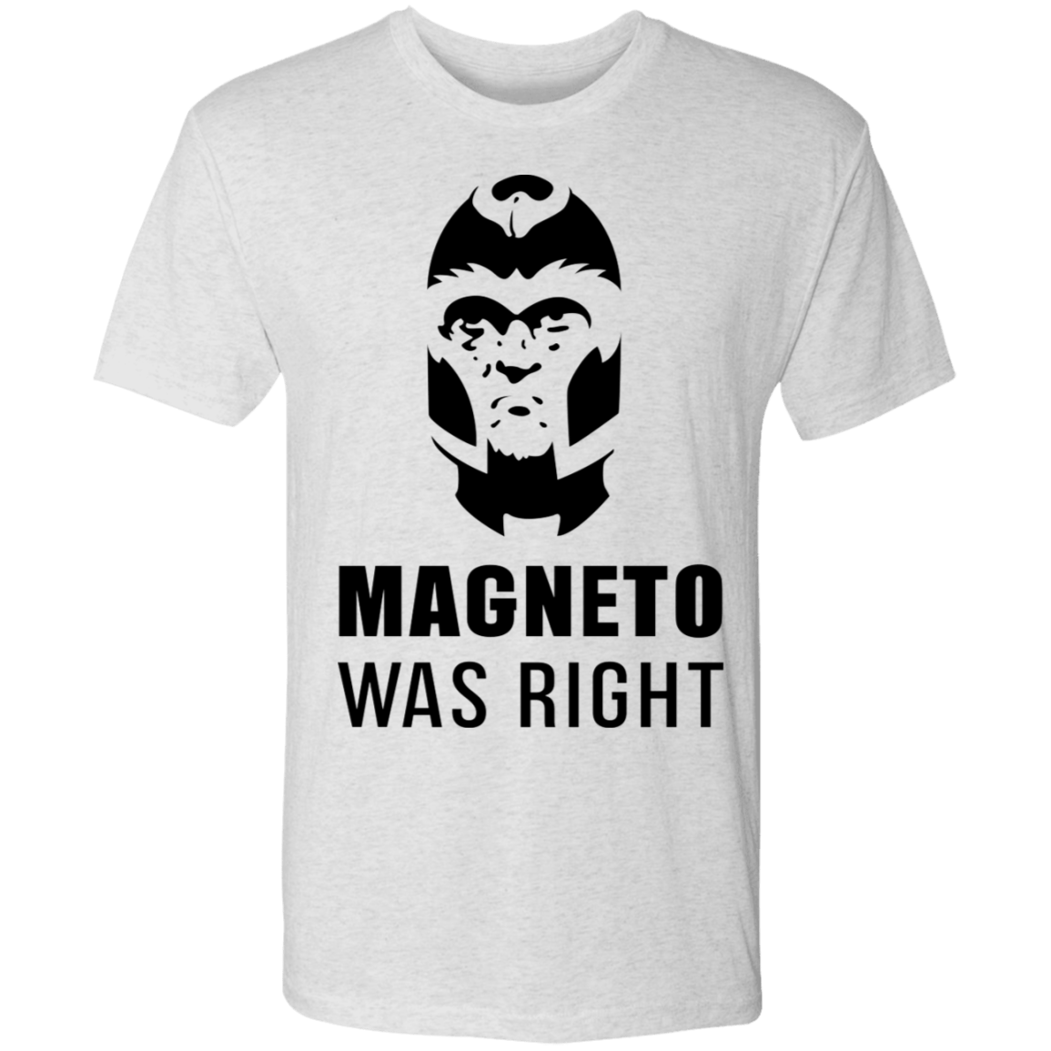 T-Shirts Heather White / S Magneto Was Right Men's Triblend T-Shirt