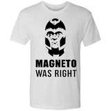 T-Shirts Heather White / S Magneto Was Right Men's Triblend T-Shirt