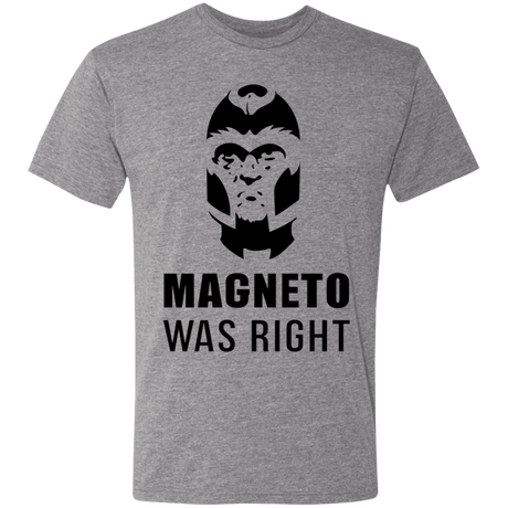 T-Shirts Premium Heather / S Magneto Was Right Men's Triblend T-Shirt