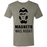 T-Shirts Venetian Grey / S Magneto Was Right Men's Triblend T-Shirt