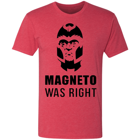 T-Shirts Vintage Red / S Magneto Was Right Men's Triblend T-Shirt