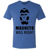 T-Shirts Vintage Royal / S Magneto Was Right Men's Triblend T-Shirt