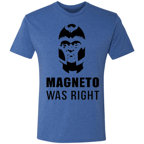T-Shirts Vintage Royal / S Magneto Was Right Men's Triblend T-Shirt