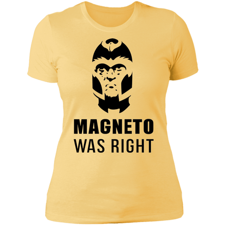 T-Shirts Banana Cream/ / S Magneto Was Right Women's Premium T-Shirt