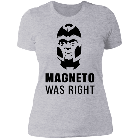 T-Shirts Heather Grey / S Magneto Was Right Women's Premium T-Shirt