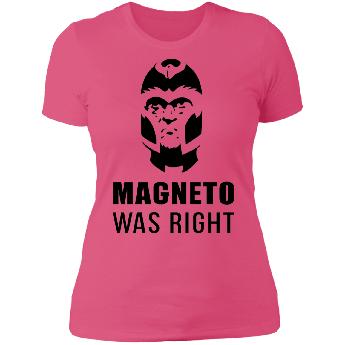 T-Shirts Hot Pink / S Magneto Was Right Women's Premium T-Shirt