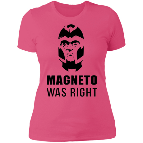 T-Shirts Hot Pink / S Magneto Was Right Women's Premium T-Shirt