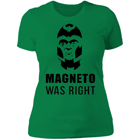 T-Shirts Kelly Green / S Magneto Was Right Women's Premium T-Shirt