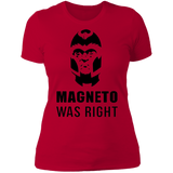 T-Shirts Red / S Magneto Was Right Women's Premium T-Shirt