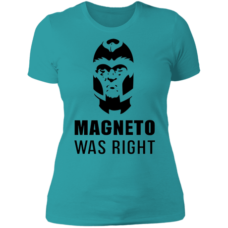 T-Shirts Tahiti Blue / S Magneto Was Right Women's Premium T-Shirt