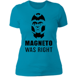 T-Shirts Turquoise / S Magneto Was Right Women's Premium T-Shirt
