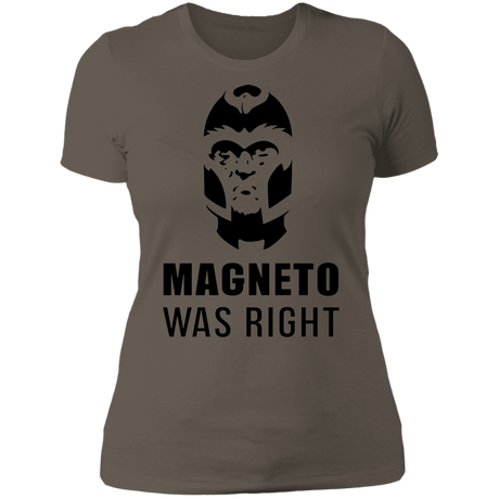 T-Shirts Warm Grey / S Magneto Was Right Women's Premium T-Shirt