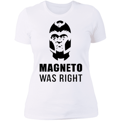 T-Shirts White / S Magneto Was Right Women's Premium T-Shirt
