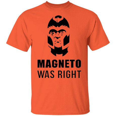 T-Shirts Orange / YXS Magneto Was Right Youth T-Shirt