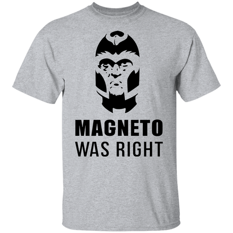 T-Shirts Sport Grey / YXS Magneto Was Right Youth T-Shirt