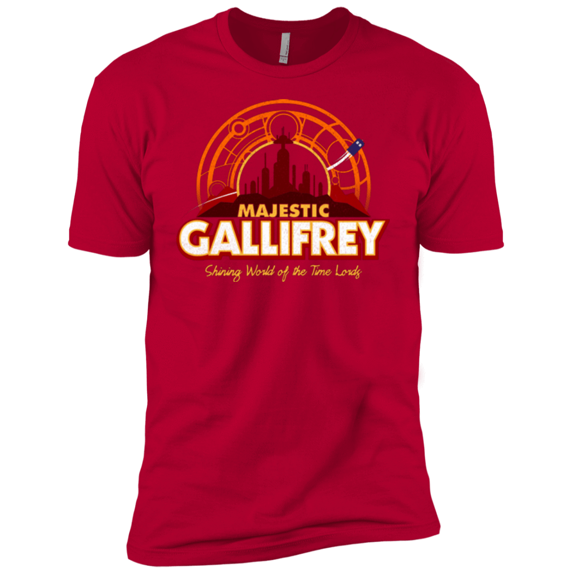 T-Shirts Red / YXS Majestic Gallifrey Boys Premium T-Shirt