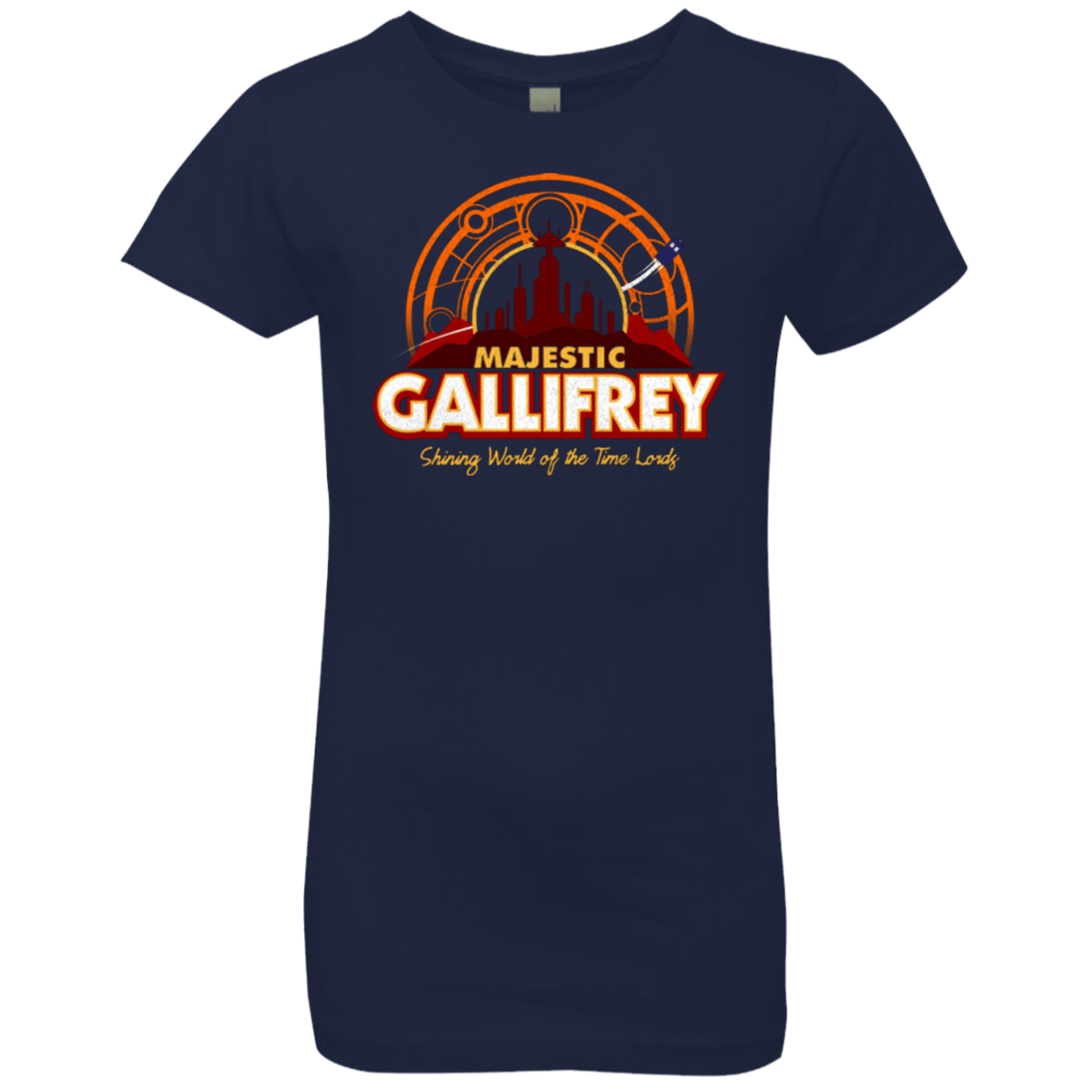 T-Shirts Midnight Navy / YXS Majestic Gallifrey Girls Premium T-Shirt