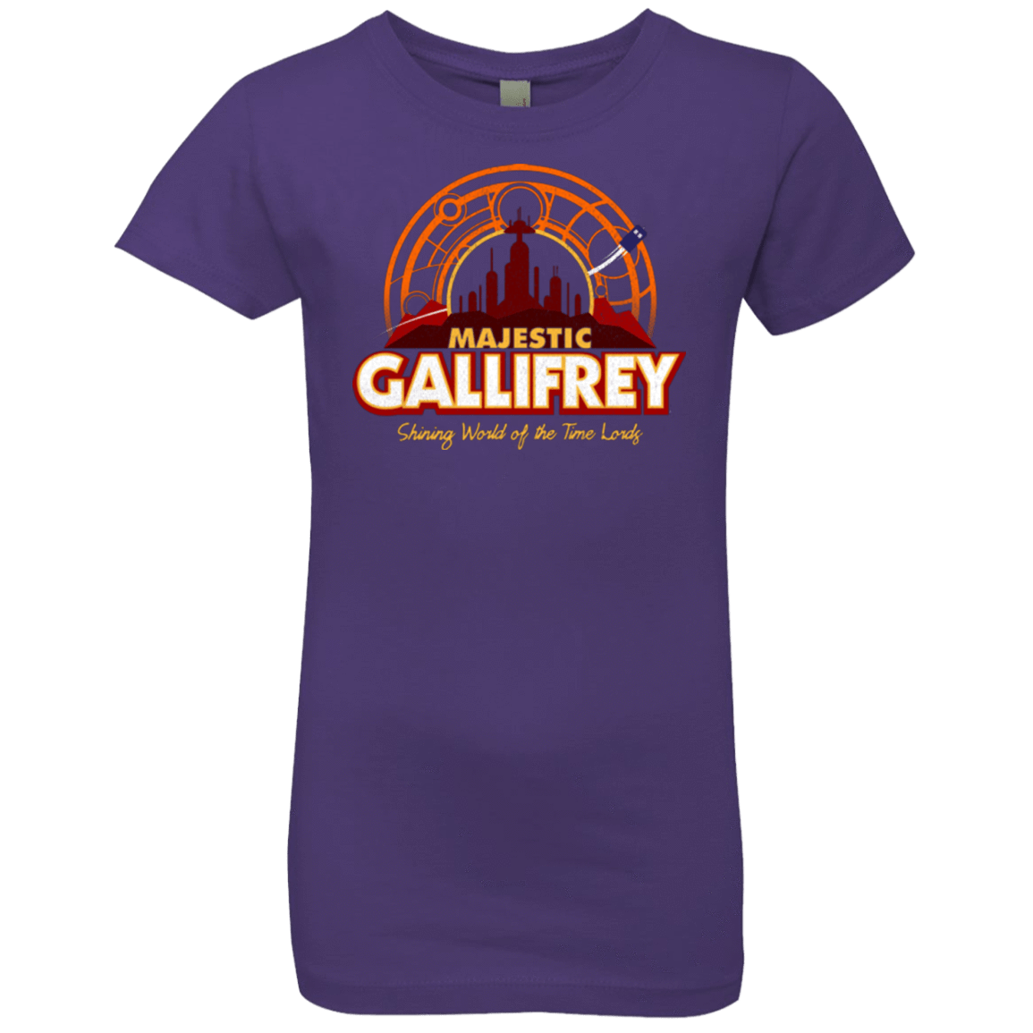 T-Shirts Purple Rush / YXS Majestic Gallifrey Girls Premium T-Shirt