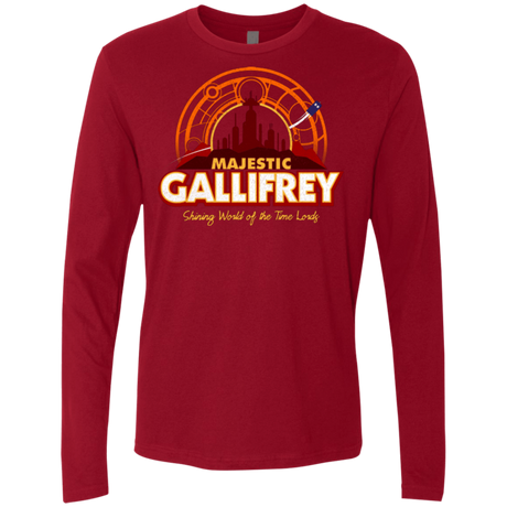 T-Shirts Cardinal / Small Majestic Gallifrey Men's Premium Long Sleeve