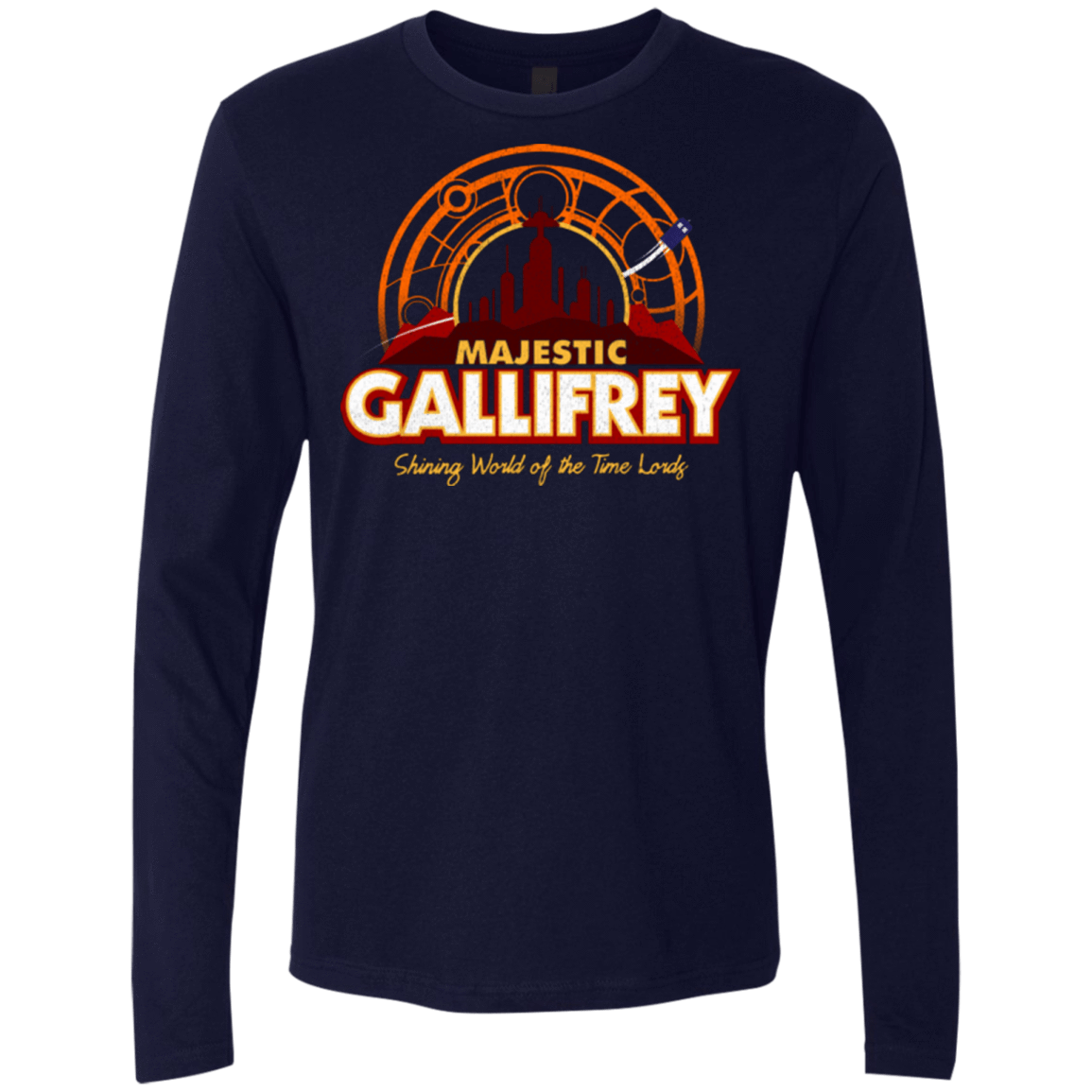 T-Shirts Midnight Navy / Small Majestic Gallifrey Men's Premium Long Sleeve