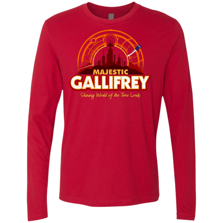 T-Shirts Red / Small Majestic Gallifrey Men's Premium Long Sleeve