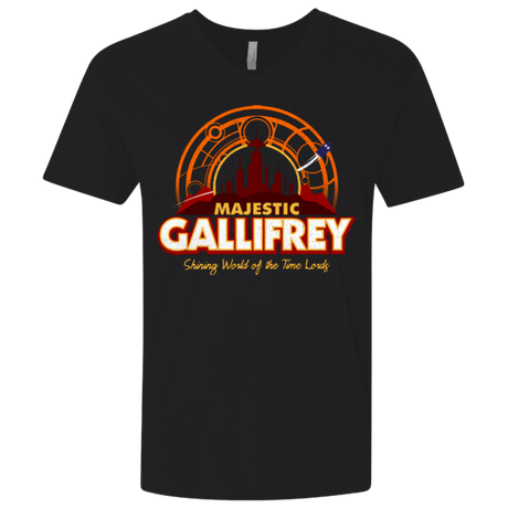 T-Shirts Black / X-Small Majestic Gallifrey Men's Premium V-Neck