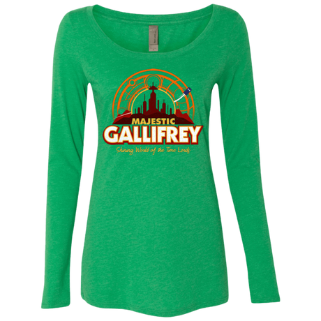 T-Shirts Envy / Small Majestic Gallifrey Women's Triblend Long Sleeve Shirt