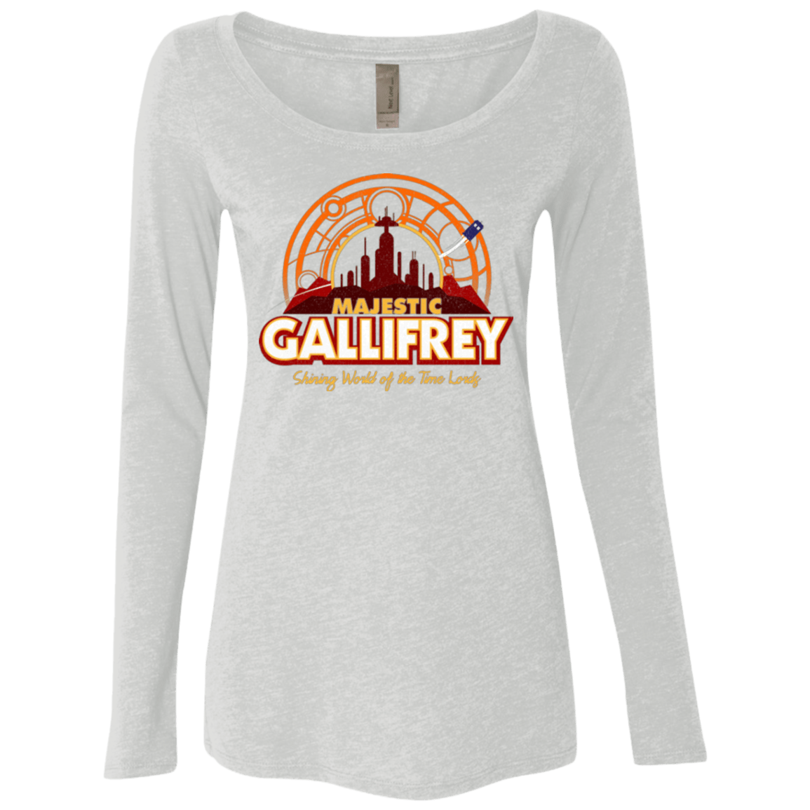 T-Shirts Heather White / Small Majestic Gallifrey Women's Triblend Long Sleeve Shirt