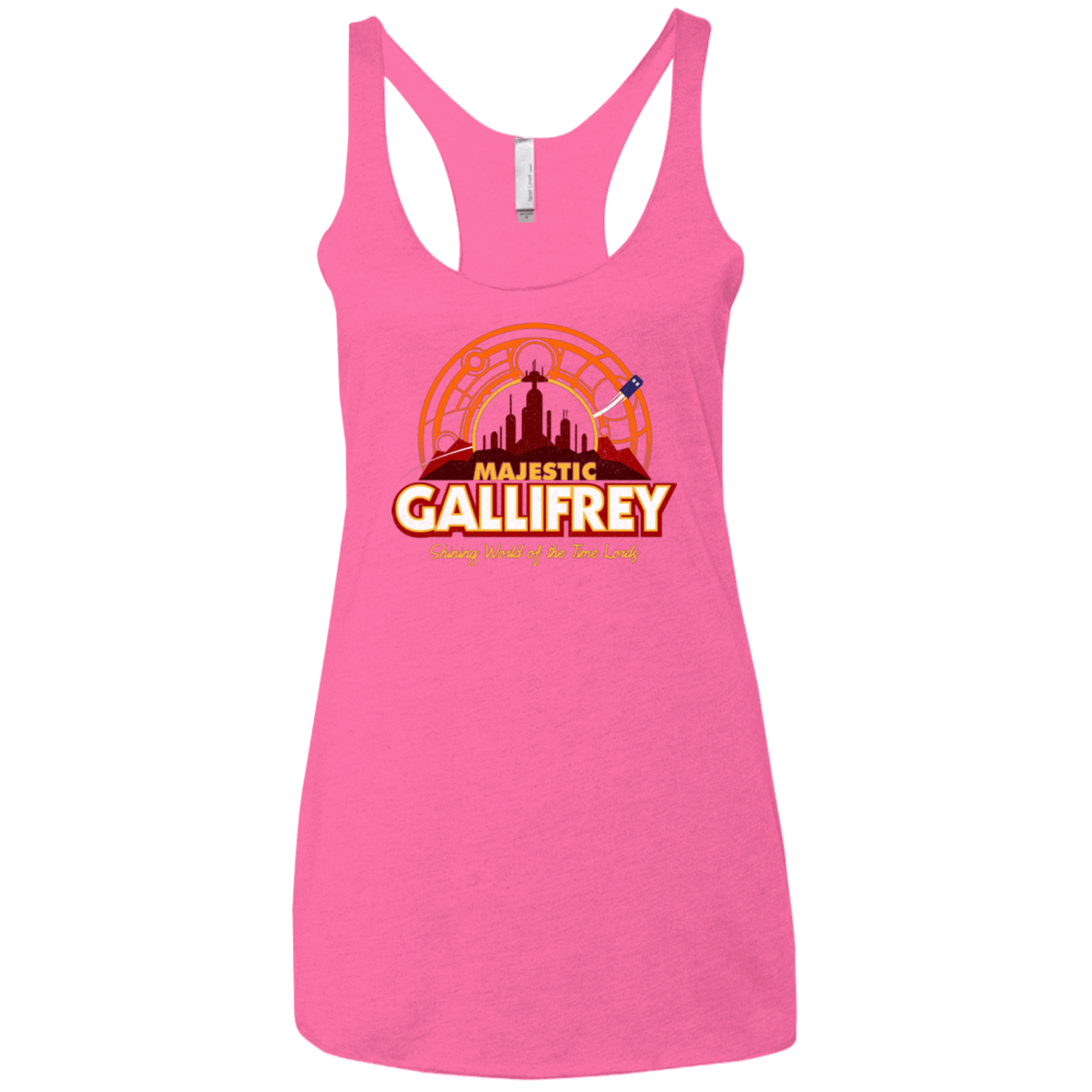 T-Shirts Vintage Pink / X-Small Majestic Gallifrey Women's Triblend Racerback Tank