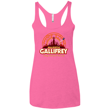 T-Shirts Vintage Pink / X-Small Majestic Gallifrey Women's Triblend Racerback Tank