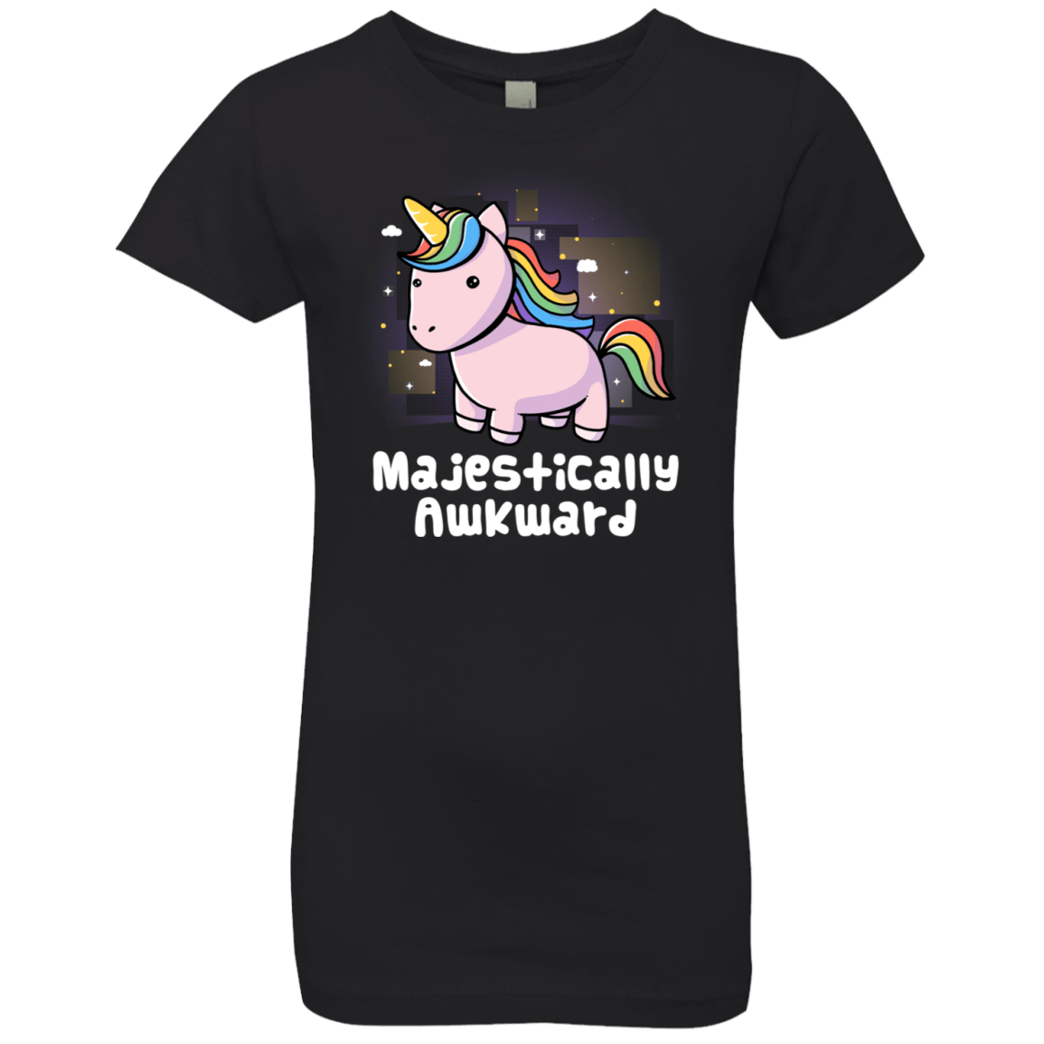 T-Shirts Black / YXS Majestically Awkward Girls Premium T-Shirt