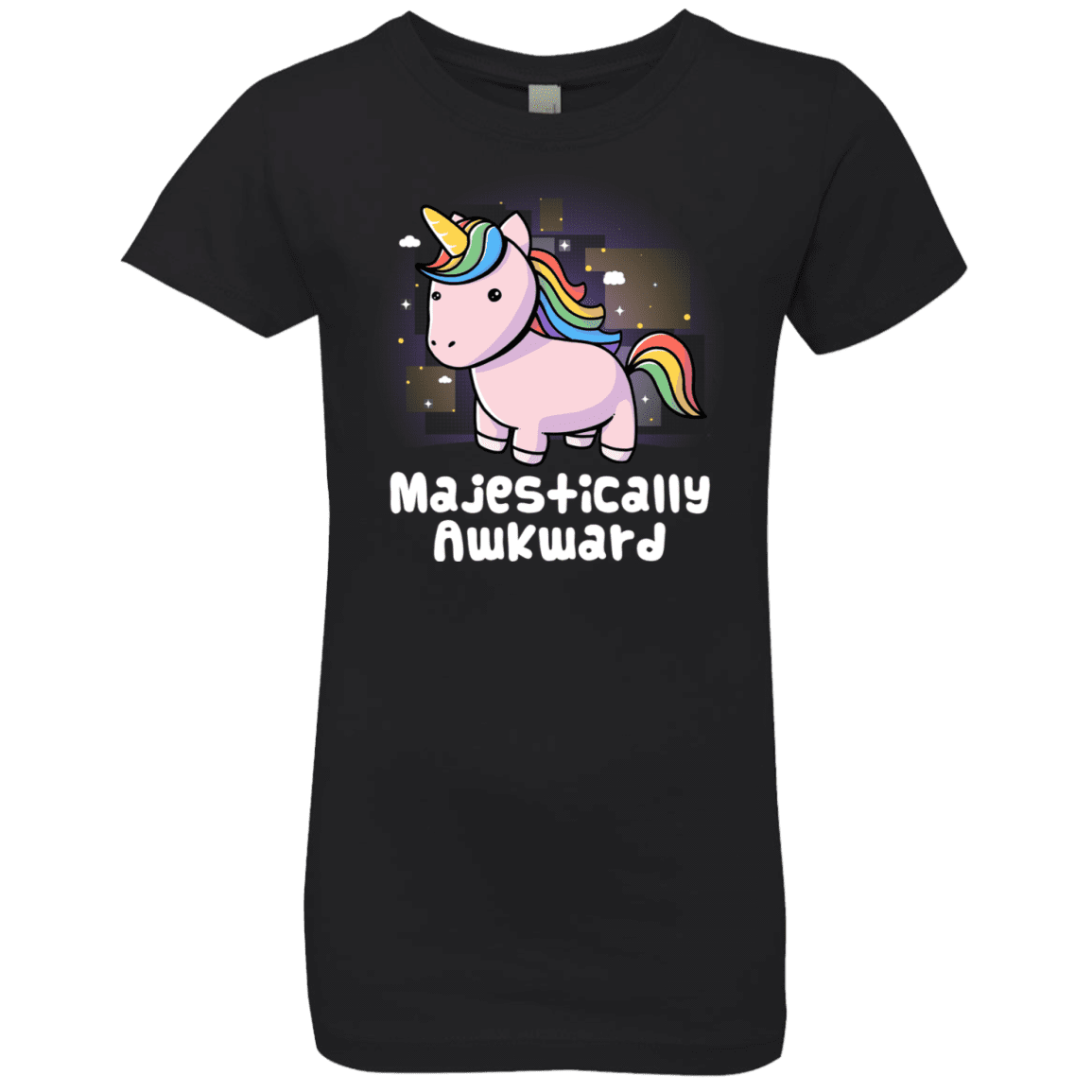 T-Shirts Black / YXS Majestically Awkward Girls Premium T-Shirt