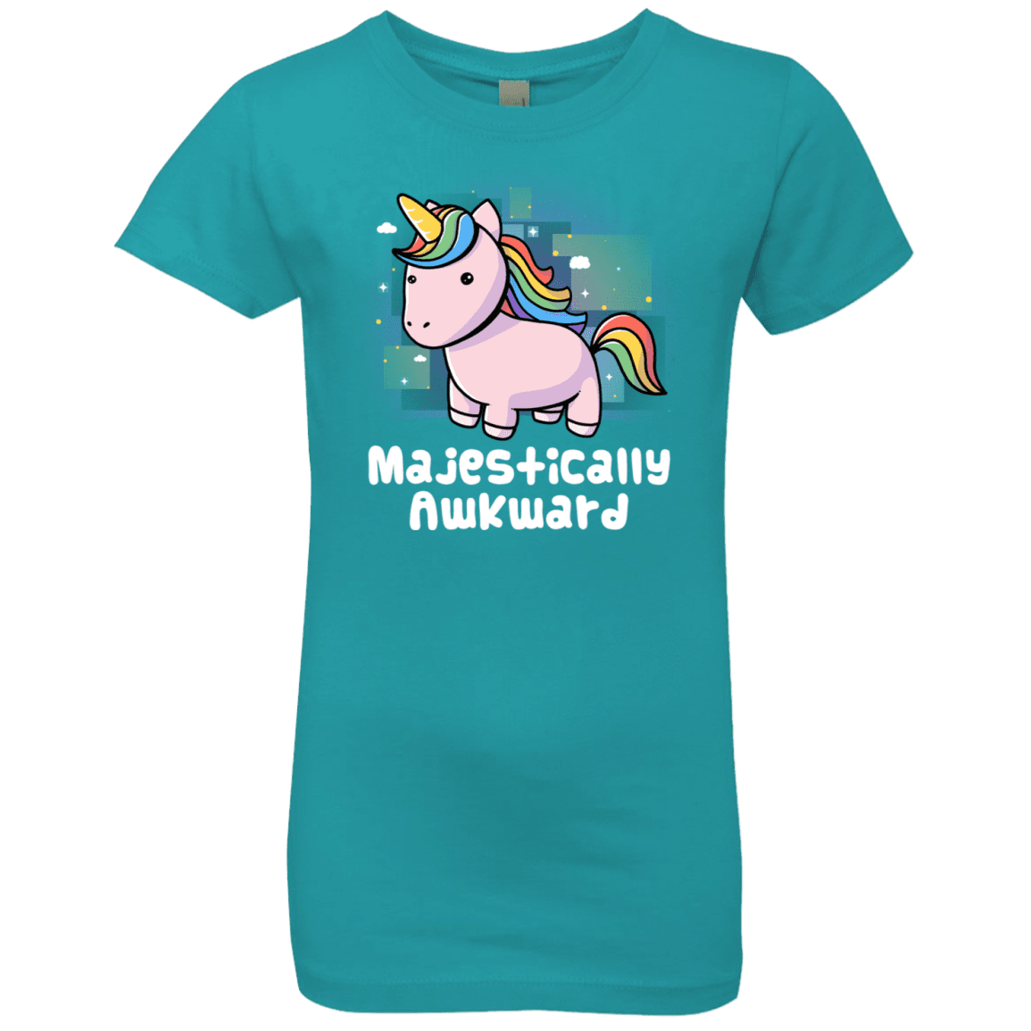 T-Shirts Tahiti Blue / YXS Majestically Awkward Girls Premium T-Shirt