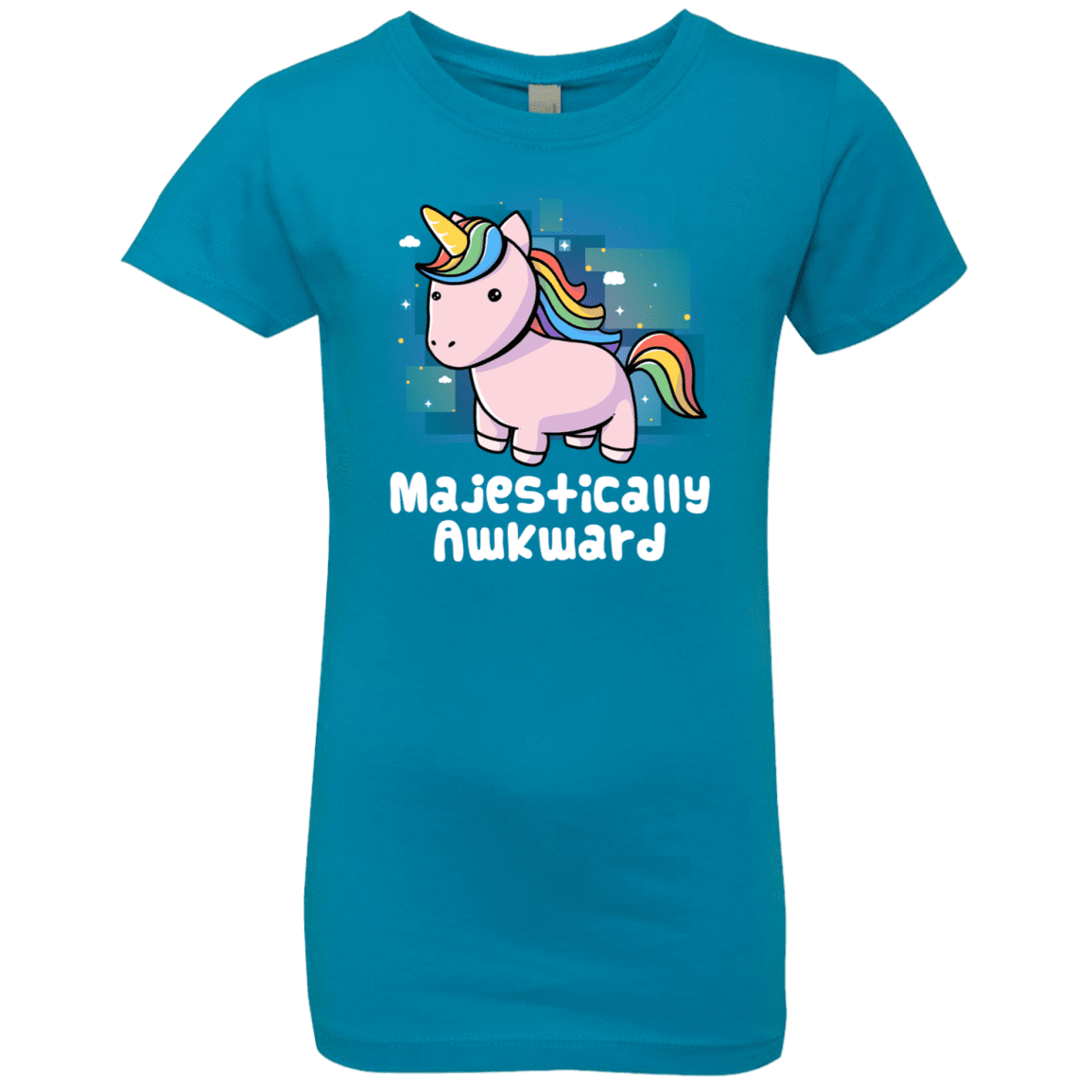 T-Shirts Turquoise / YXS Majestically Awkward Girls Premium T-Shirt