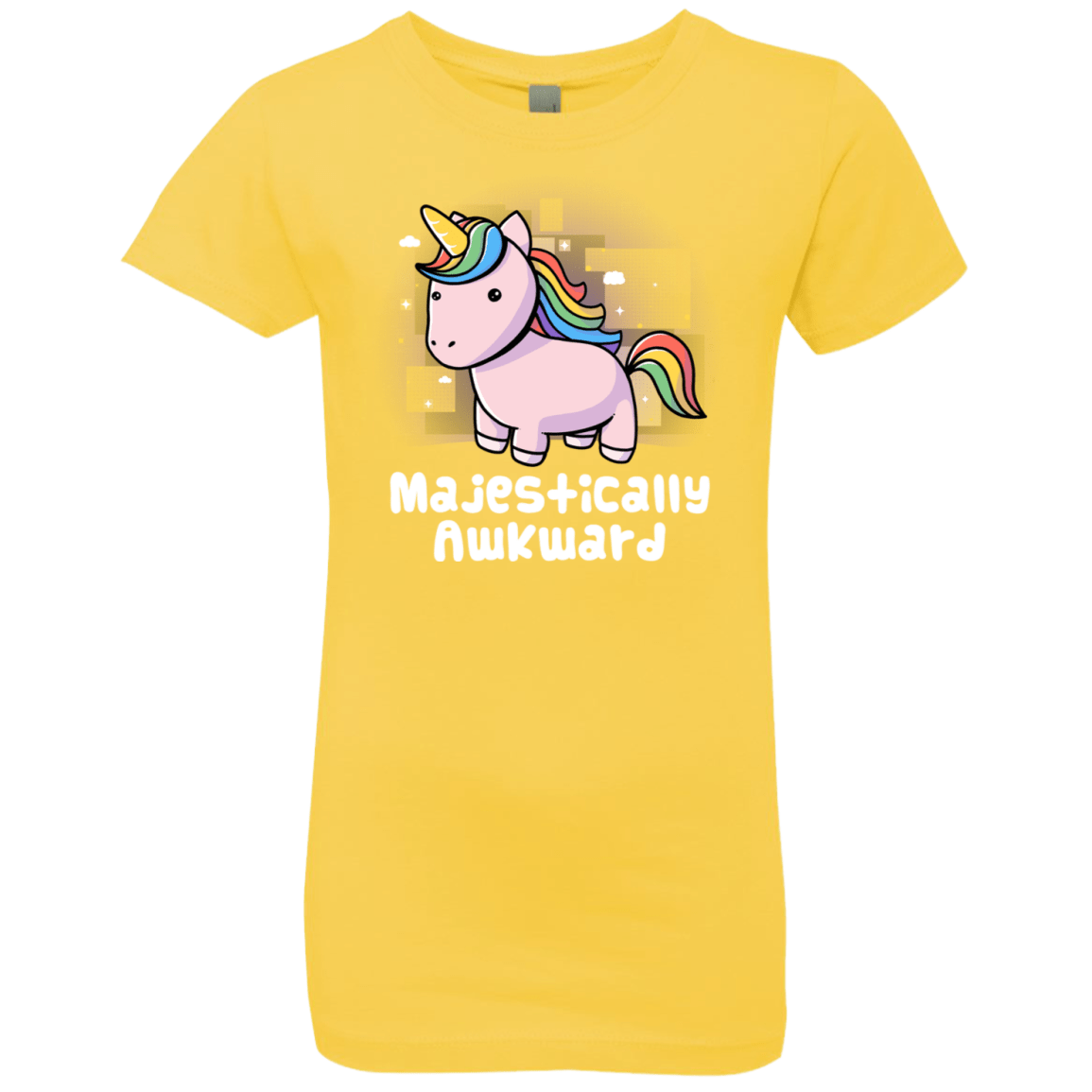 T-Shirts Vibrant Yellow / YXS Majestically Awkward Girls Premium T-Shirt