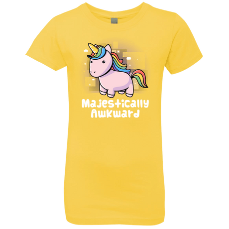 T-Shirts Vibrant Yellow / YXS Majestically Awkward Girls Premium T-Shirt